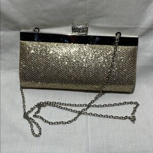 Lulu Townsend Elegant Gold Evening Clutch.